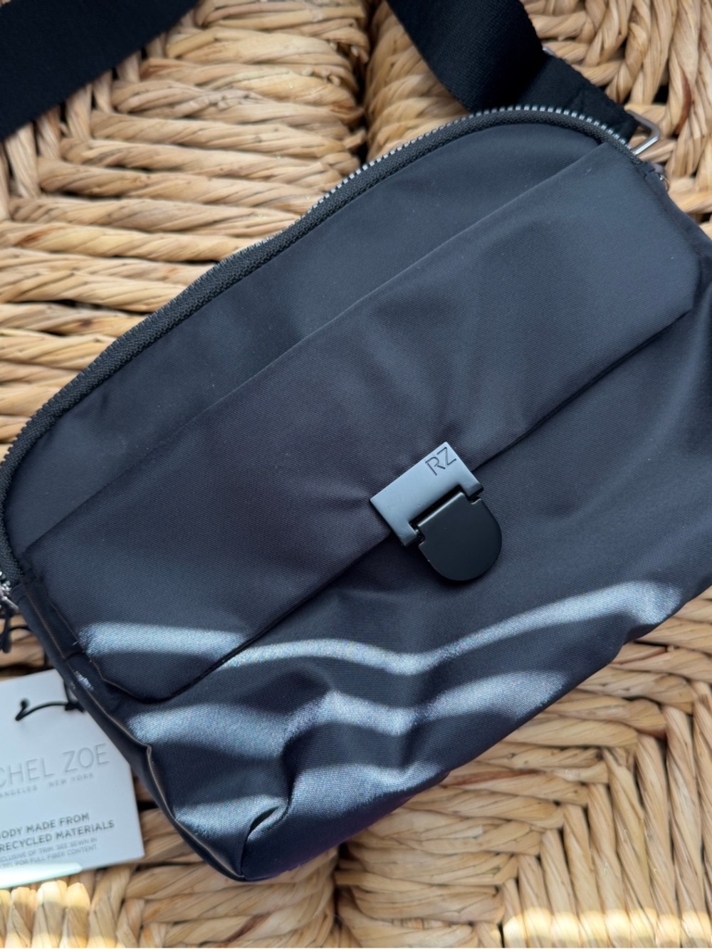 Rachel Zoe Black Nylon Crossbody Bag